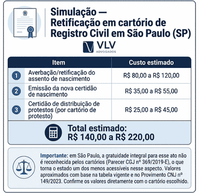 Posso mudar de nome por identidade de gênero? 2 simulação retificação em cartório de registro civil em São Paulo