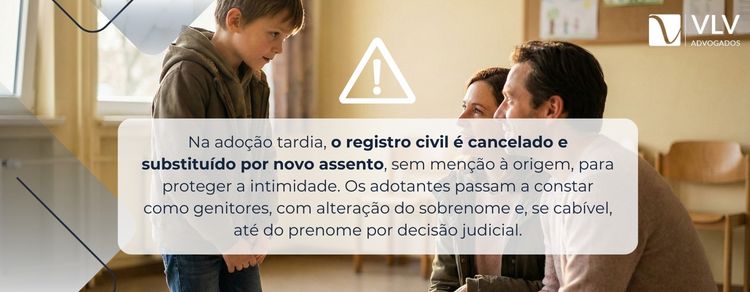 imagem explicando se é possível incluir novo sobrenome