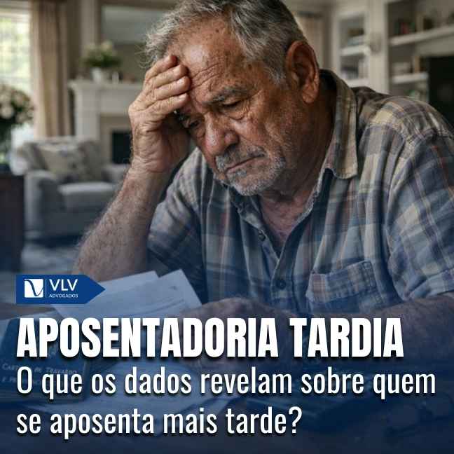 A aposentadoria tardia acontece quando você se aposenta mais tarde do que o esperado.