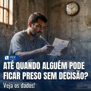 O tempo médio de permanência na prisão provisória gira em torno de 1 ano e 3 dias.
