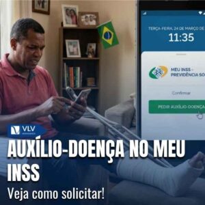 Para pedir auxílio-doença pelo celular, você precisa acessar o aplicativo Meu INSS e iniciar o pedido do benefício por incapacidade temporária. 