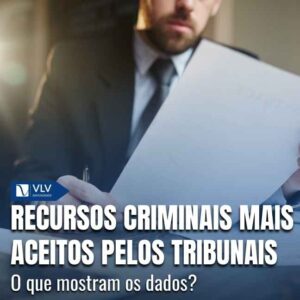 Recursos criminais mais aceitos pelos tribunais: o que mostram os dados 5 Os recursos criminais mais frequentemente analisados e acolhidos, ainda que parcialmente, são aqueles voltados à correção de ilegalidades evidentes ou falhas processuais claras.