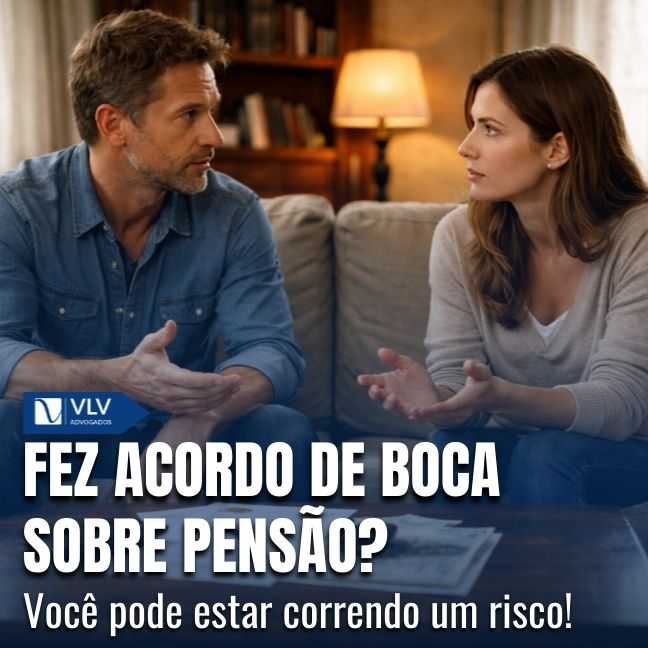 Família 19 Acordo de boca sobre a pensão.