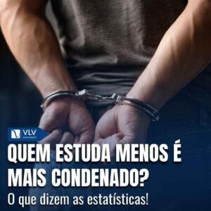 Estudos acadêmicos e dados oficiais indicam que existe uma relação estatística entre escolaridade e condenação criminal no Brasil. 