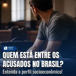 Os acusados no Brasil, do ponto de vista socioeconômico, são majoritariamente pessoas jovens, com baixa escolaridade e oriundas de contextos de maior vulnerabilidade social. 