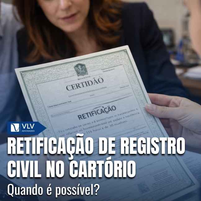 A retificação de registro civil corrige informações em certidões.