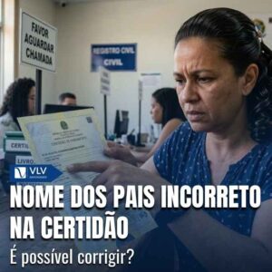 Sim, é possível corrigir o nome dos pais na certidão quando houver erro