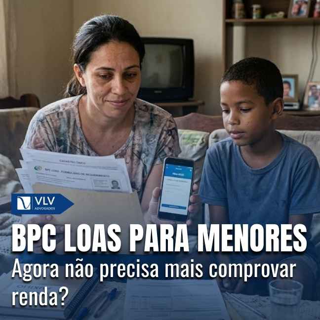 Blog Previdenciário 14 Sim, atualmente o BPC LOAS exige comprovação de renda familiar baixa, inclusive quando o pedido é feito para menor de idade.