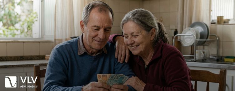 imagem representando como funciona o décimo terceiro dos aposentados