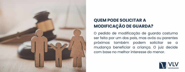 Ação de modificação de guarda: como pedir? 2 Em grande parte dos casos, é um dos pais que solicita a modificação da guarda.