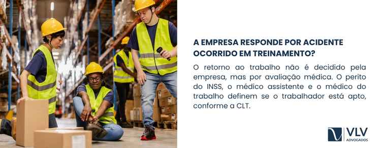 imagem explicando sobre a empresa responder em caso de acidente em treinamento