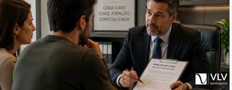 Divórcio amigável: tudo que você precisa saber para um divórcio sem brigas e sem desgaste! 3 casal recebe orientação jurídica individual sobre divórcio amigável em escritório