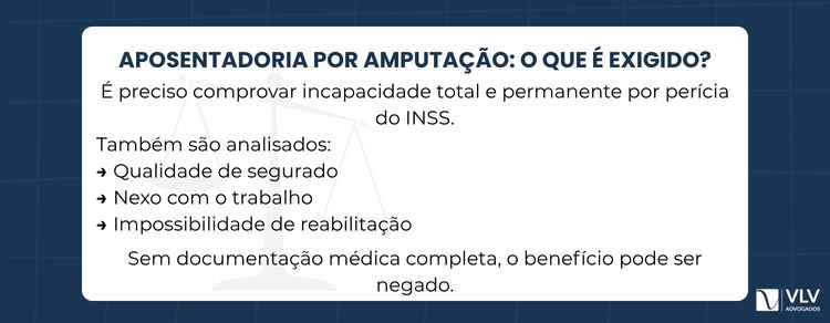 Amputação por acidente de trabalho dá aposentadoria? 2 requisitos da aposentadoria por amputação em acidente de trabalho