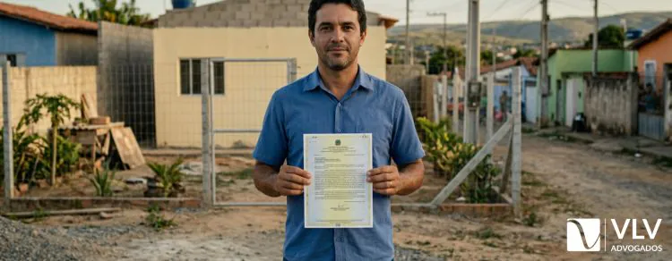 Ata notarial para usucapião: o que é e como fazer? 1 homem segurando sua ata notarial para usucapião extrajudicial