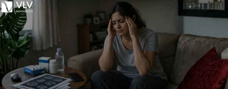 Auxílio-doença para enxaqueca crônica 1 Imagem representando auxílio-doença para enxaqueca crônica.