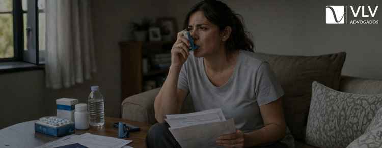 Quem tem asma grave pode ter auxílio-doença? 1 Imagem representando asma grave