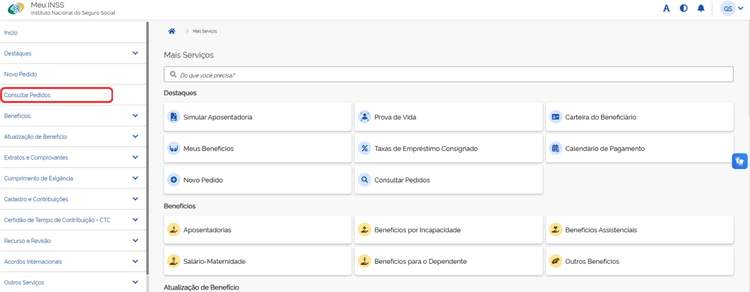 Como pedir aposentadoria pelo Meu INSS: passo a passo completo 4 Você acompanha o andamento acessando a opção “Consultar Pedidos” no Meu INSS.