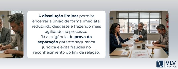 Dissolução de união estável pode ser feita rapidamente? 2 imagem explicando sobre dissolução de união estável liminar