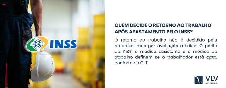 imagem sobre quem decide o retorno ao trabalho após afastamento