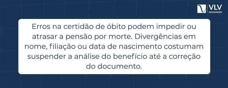 Quais as consequências da certidão de óbito errada? Entenda os impactos 2 Sim, a certidão de óbito errada pode impedir ou atrasar o acesso a benefícios previdenciários.