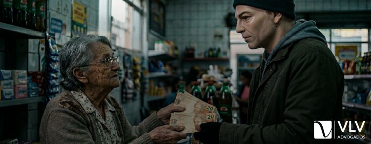 homem cometendo estelionato e sofrendo a pena