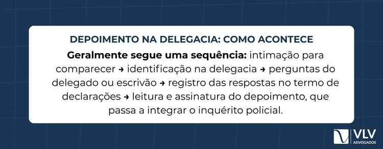 O que acontece durante o depoimento na delegacia? 2 O depoimento na delegacia costuma seguir um procedimento relativamente padronizado dentro da investigação policial.