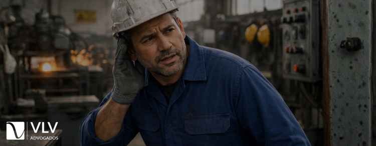 Perda auditiva por ruído no trabalho: o que fazer? 1 Imagem representando ruído no trabalho