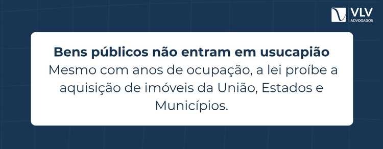 O que impede a usucapião: entenda os fatores que podem barrar o reconhecimento 2 Sim, imóvel público impede a usucapião em qualquer situação.