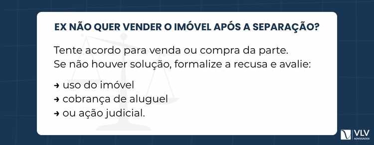 Ex-cônjuge não quer vender a casa após o divórcio: entenda seus direitos 2 Primeiro, é importante tentar resolver de forma amigável. Um acordo pode evitar custos e reduzir o desgaste emocional.