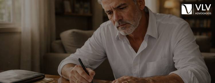 O que precisa ser resolvido após ficar viúvo? 1 Imagem representando viúvo.