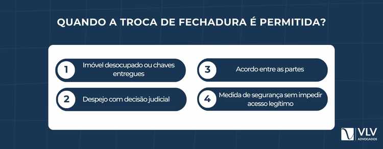 Trocar fechadura do imóvel sem autorização é crime? 2 A troca da fechadura é permitida quando não há violação ao direito de posse de outra pessoa.