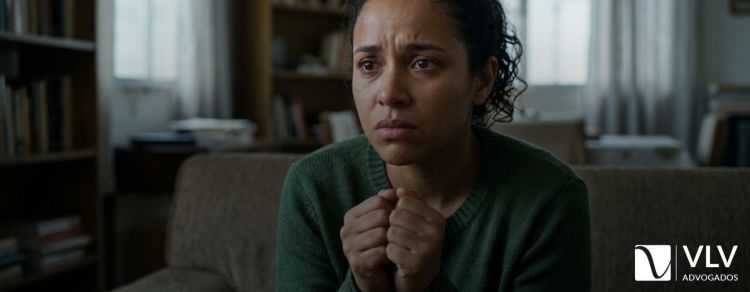 mulher sofrendo com tept transtorno de estresse pós-traumático