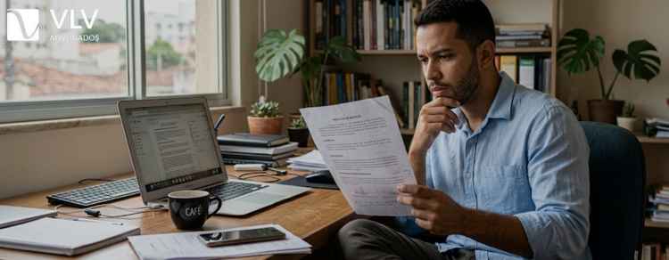 imagem de um homem avaliando riscos de trabalhar como pj