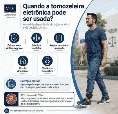Tornozeleira eletrônica: quais são as regras de uso? 2 imagem explicativa quando a tornozeleira pode ser usada