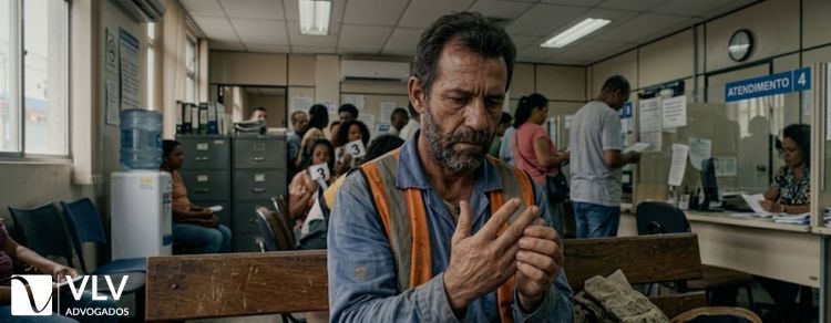 homem com lesão mínima solicitando auxílio-acidente