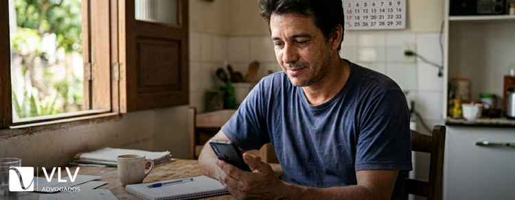 Quem recebe auxílio-doença tem direito ao décimo terceiro? 1 imagem representando homem olhando auxilio doenca