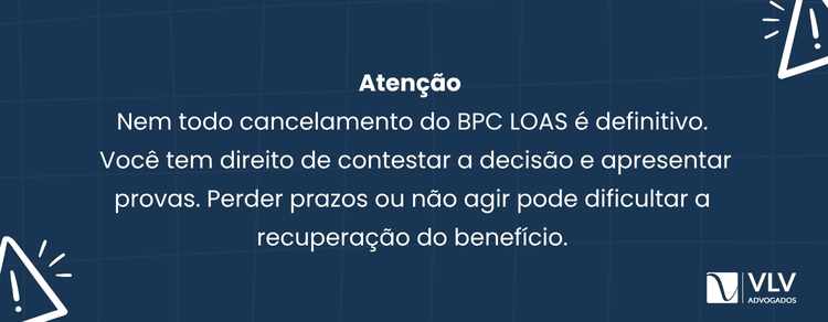 imagem explicando o que fazer sobre bpc loas cancelado