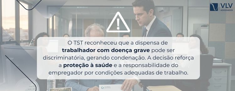 imagem explicando sobre TST e dispensa por doença