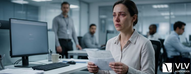 Demissão vira dispensa discriminatória com funcionária após licença médica 1 mulher que teve dispensa discriminatória após licença médica