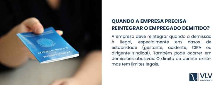 Empregado demitido pode voltar ao trabalho? 2 imagem representando empregado demitido