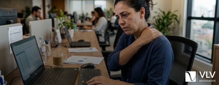 A fibromialgia aposenta ou não? Tire essa dúvida de vez! 1 imagem representando mulher com fibromialgia