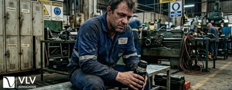 Trabalhar sem descanso suficiente pode gerar horas extras: entenda o caso! 1 homem trabalhando horas extras por descanso reduzido entre jornadas