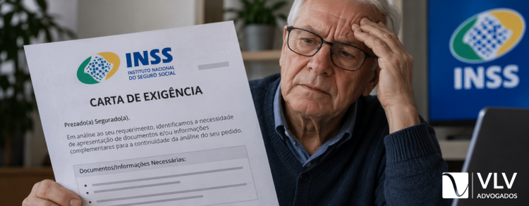 O que Ă© a carta de exigĂȘncia do INSS? 2 idoso com carta de exigencia na mao vlv advogados