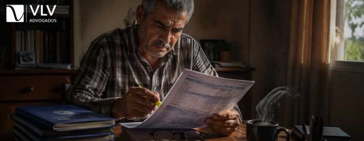 homem verificando as siglas do CNIS