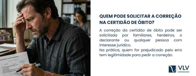 inventario parado por erro na certidao de obito