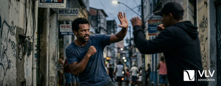 imagem representando legítima defesa