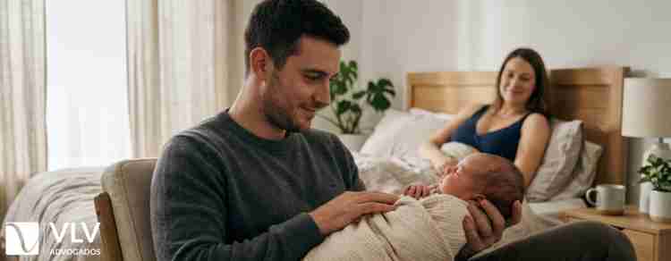 Nova lei amplia a licença-paternidade e cria salário-paternidade 1 imagem representando licença-paternidade