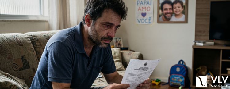 homem sofrendo após paternidade oculta que gerou dano moral