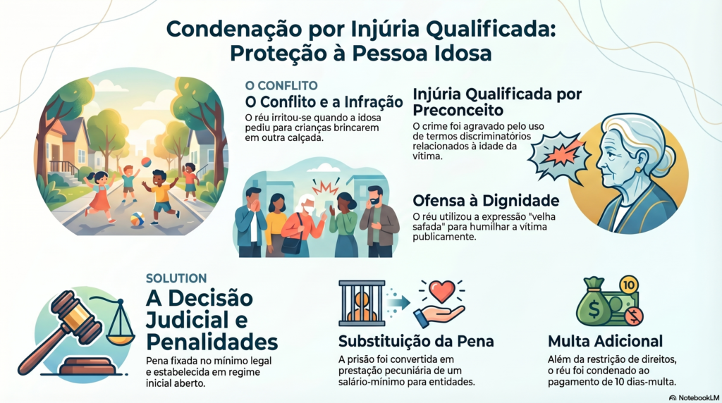 imagem representando ofensa a idoso