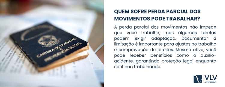 imagem representando perda parcial dos movimentos